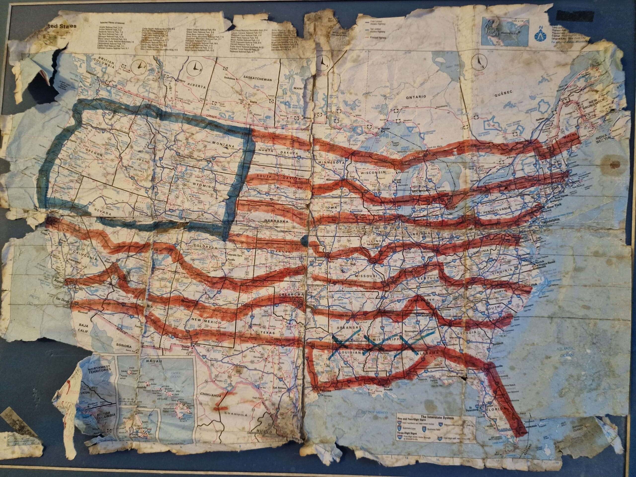 The original route drawn by Mark back in the year 2000. The original route drawn by Mark back in the year 2000.